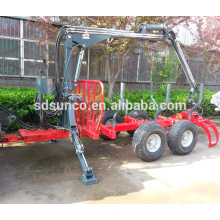 Reboque de trator com guindaste / logging loading trailer